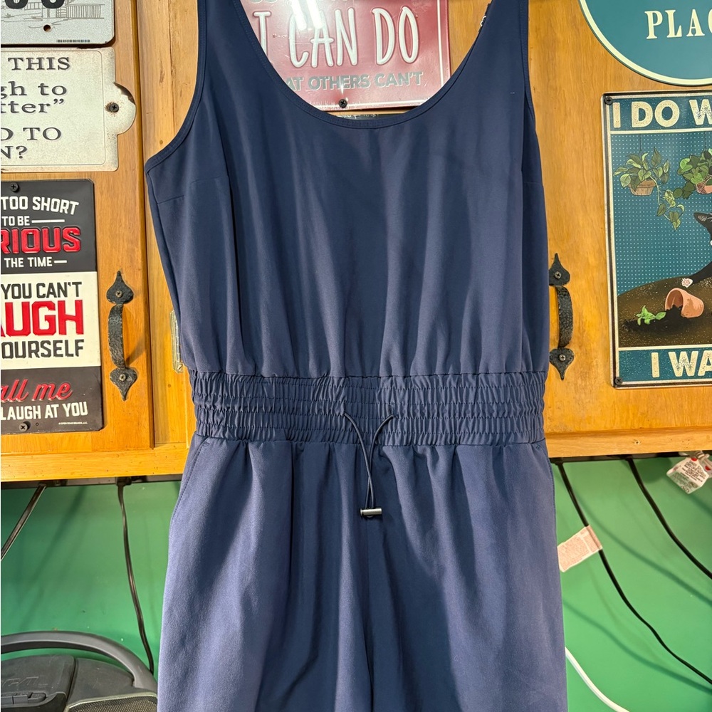 Abercrombie & Fitch Dark Blue Sleeveless Jumpsuit